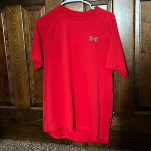 Red under armour compression shirt